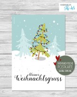 Weihnachtliche Postkarte "kleiner Weihnachtsgruss" Weihnachtliche Postkarte "kleiner Weihnachtsgruss"