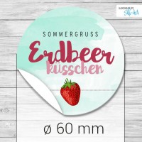 Erdbeeren-Etiketten Erdbeeren-Etiketten