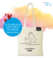 Jute-Tasche "abstandbitte" Jute-Tasche "abstandbitte"