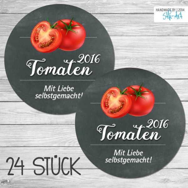 Tomaten-Etiketten