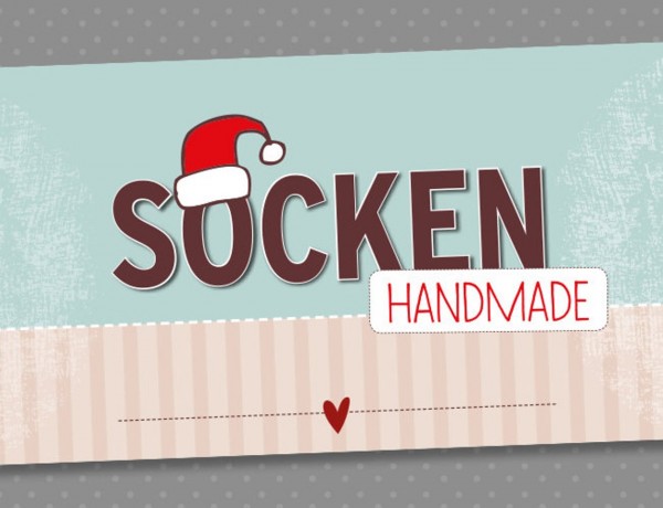 Socken-Banderolen Weihnachtsmütze | 4 Stück